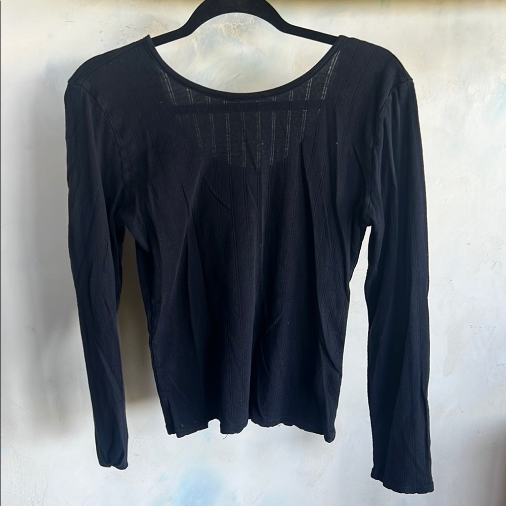 Outerknown Low Back Pointelle Top